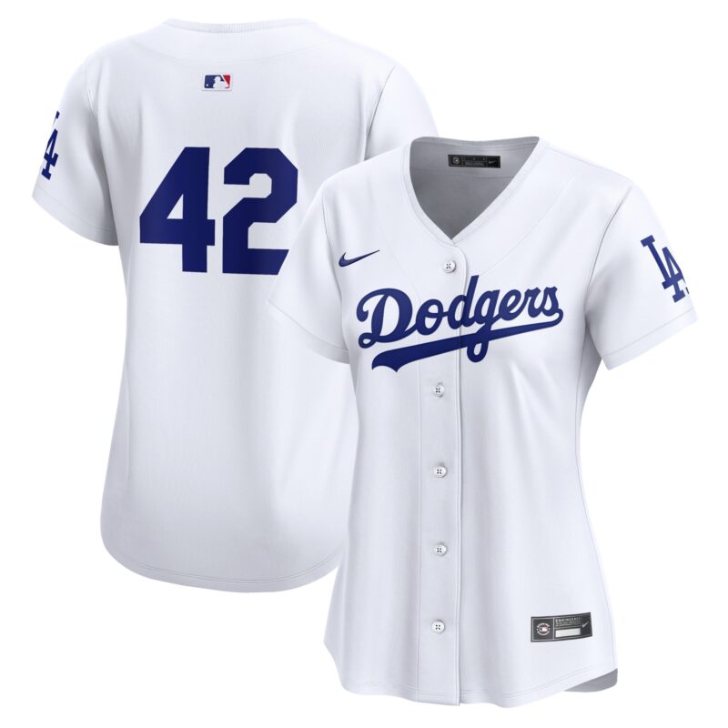 Los Angeles Dodgers Nike Women's 2024 Jackie Robinson Day Home Limited Jersey?? White