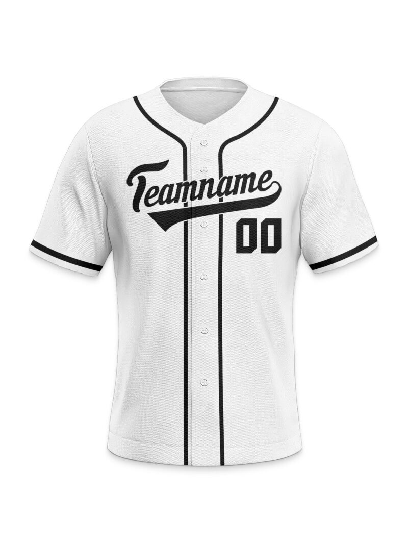 Classic Black & White Baseball Top - Chicago White Sox Custom Design - Image 5
