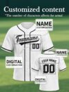 Classic Black & White Baseball Top - Chicago White Sox Custom Design
