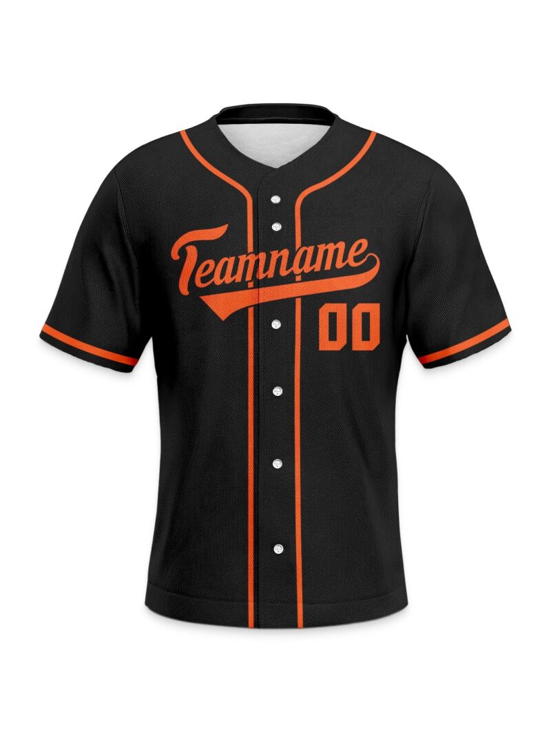 Black/Orange Baseball Jersey - San Francisco Giants Custom Design - Image 5
